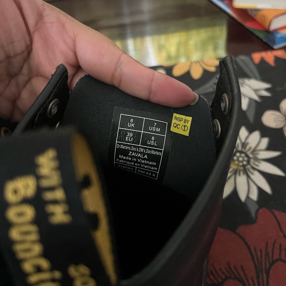 Dr. Martens Black Combat Boots - Picture 4 of 4